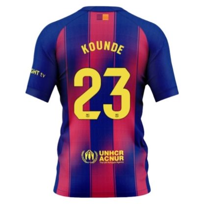 Novi Moški Nogometni dresi FC Barcelona Domači 2025-26 Jules Kounde 23