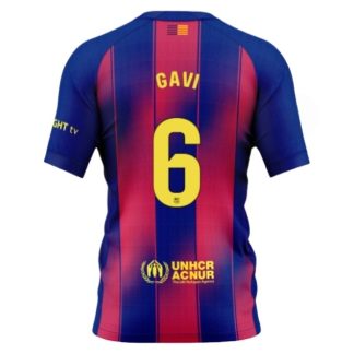 Novi Moški Nogometni dresi FC Barcelona Domači 2025-26 Paez Gavi 6