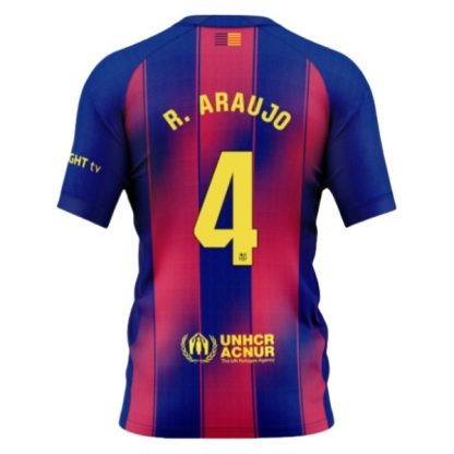 Prodajo Moški Nogometni dresi FC Barcelona Domači 2025-26 Ronald Araujo 4