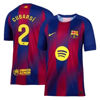 Poceni Nogometni dresi FC Barcelona Domači 2025-26 Pau Cubarsi 2
