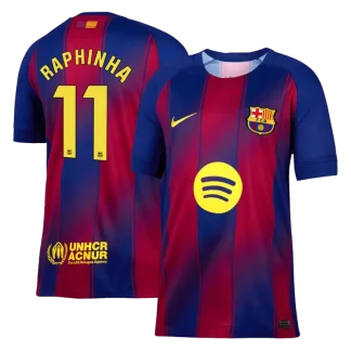 Poceni Nogometni dresi FC Barcelona Domači 2025-26 Raphinha Belloli 11
