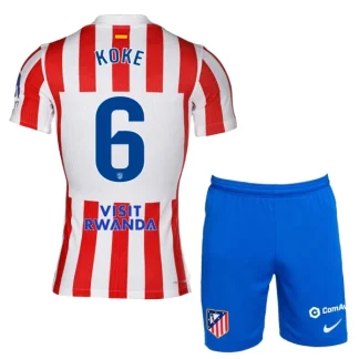 Otroški nogometni dresi kompleti Atletico Madrid Domači 2025-26 Koke 6