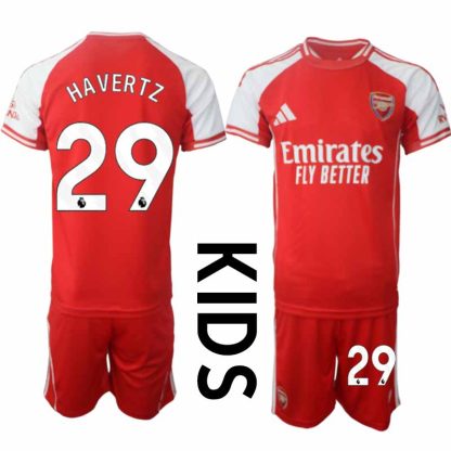 Otroški Dresi kompleti Arsenal Domači 2025-26 z imenom Kai Havertz 29