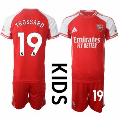 Otroški Nogometni Dres Arsenal Domači 2025-26 z imenom Leandro Trossard 19