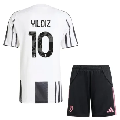 Otroški Dresi Juventus Domači 2025-26 z imenom Kenan Yildiz 10