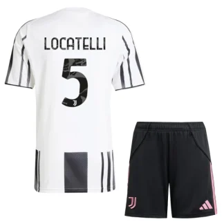 Otroški Dresi Juventus Domači 2025-26 z imenom Manuel Locatelli 5