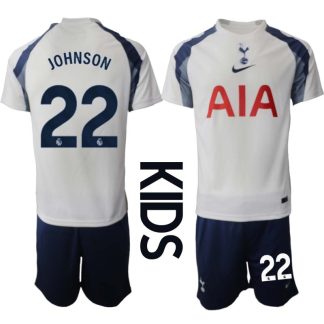 Nogometni dresi kompleti Tottenham Hotspur Domači 2025-26 Otroški Brennan Johnson 22