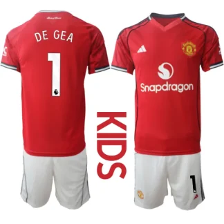 Otroški dresi komplet Manchester United Domači 2025-26 David de Gea 1