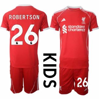 Nogometni dresi kompleti za otroke Liverpool Domači 2025-26 Andrew Robertson 26