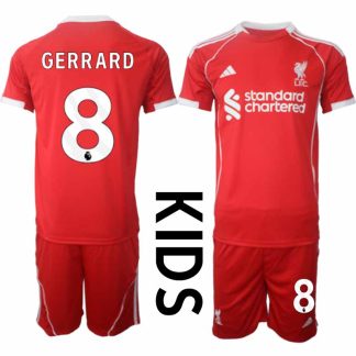 Poceni Otroški dresi Liverpool Domači 2025-26 Steven Gerrard 8