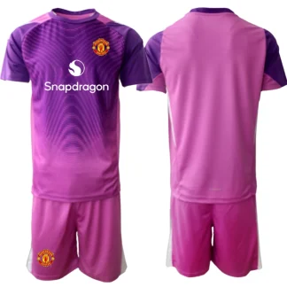 Nogometni dresi kompleti za otroke Manchester United Vratar 2025-26 vijolična