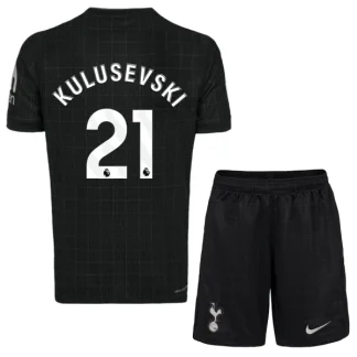 Otroški Nogometni dresi komplet Tottenham Hotspur Gostujoči 2025-26 Dejan Kulusevski 21