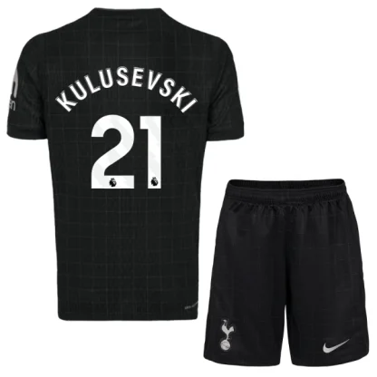 Otroški Nogometni dresi komplet Tottenham Hotspur Gostujoči 2025-26 Dejan Kulusevski 21