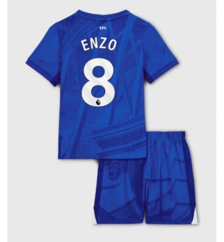 Najcenejši Otroški Nogometni dresi kompleti Chelsea Domači 2025-26 Enzo Fernandez 8