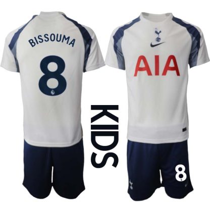 Otroški Nogometni dresi kompleti Tottenham Hotspur Domači 2025-26 Yves Bissouma 8