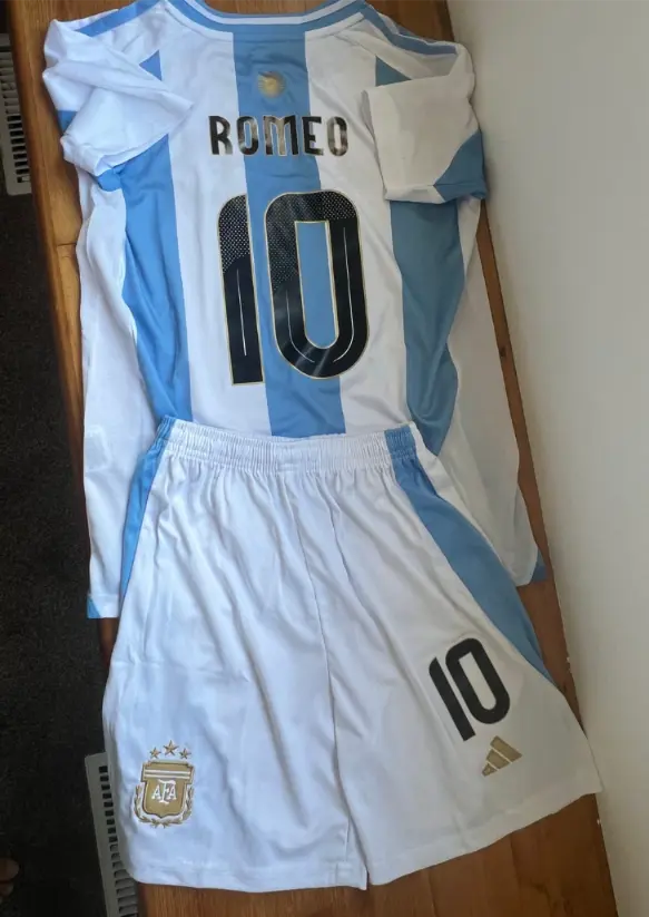dresi za nogomet Argentina Domaci Copa America 2024 Lionel Messi 10-1.webp