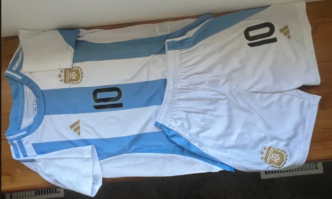 dresi za nogomet Argentina Domaci Copa America 2024 Lionel Messi 10.webp