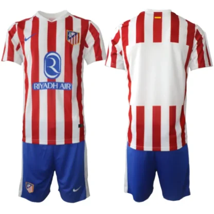 Moški Nogometni Dresi komplet Atletico Madrid Domači 2025-26 z lastnim tiskom