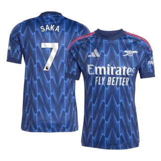 Prodajo Moški Nogometni dresi Arsenal Gostujoči 2025-26 Bukayo Saka 7