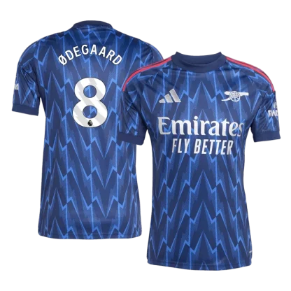 Moški Nogometni dresi Arsenal Gostujoči 2025-26 z imenom Martin Ødegaard 8