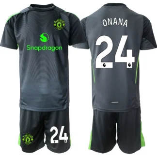 Otroški Nogometni dresi kompleti Manchester United Vratar 2025-26 Andre Onana 24