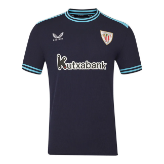 Moški Nogometni dresi Athletic Bilbao Gostujoči 2025-26 črna Kratek Rokav