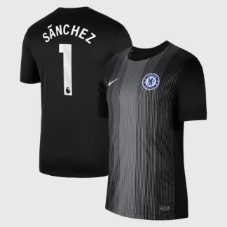 Moški Nogometni dresi Chelsea Vratar 2025-26 črna Robert Sanchez 1
