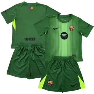 Prodajo Otroški Nogometni dresi kompleti Barcelona Vratar 2025-26 zelena