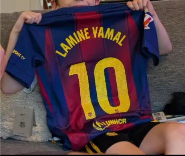 FC Barcelona Domaci 2025-26 Otroski Nogometni dresi.webp