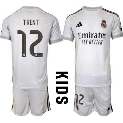 Otroški dresi Kompleti Real Madrid Domači 2025-26 Trent Alexander-Arnold 12