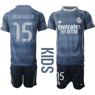 Otroški dresi Real Madrid Gostujoči 2025-26 Arda Güler 15