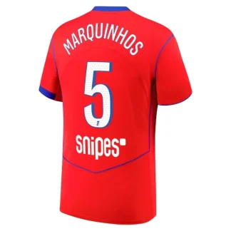 Najcenejši Moški Nogometni dresi Paris Saint-Germain PSG Tretji 2025-26 Marquinhos 5