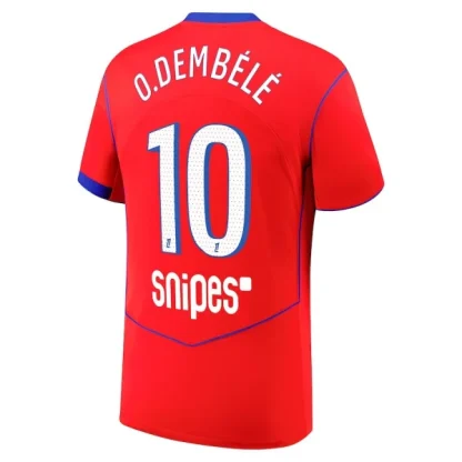 Moški Nogometni dresi Paris Saint-Germain PSG Tretji 2025-26 tisk Ousmane Dembélé 10