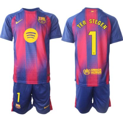 Nogometni dresi kompleti FC Barcelona Domači 2025-26 Marc-André ter Stegen 1