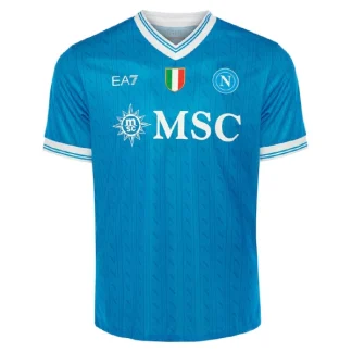 Nakup Nogometna dres SSC Napoli Domači 2025-26 Moški Kratek Rokav