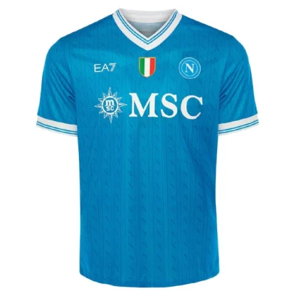 Nakup Nogometna dres SSC Napoli Domači 2025-26 Moški Kratek Rokav