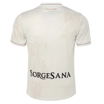 Poceni Nogometna dres SSC Napoli Gostujoči 2025-26 bela Moški Kratek Rokav