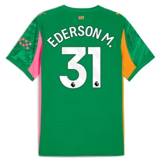 Moški Nogometni dres Manchester City Vratar Domači 2025-26 Ederson M. 31