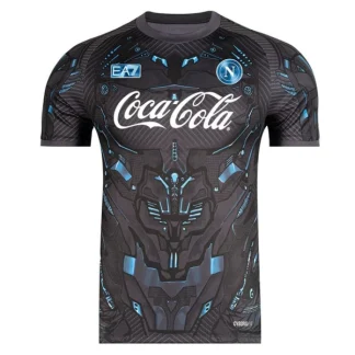 Nogometni dresi SSC Napoli Pre-Match 2025-26 črna Moški Kratek Rokav