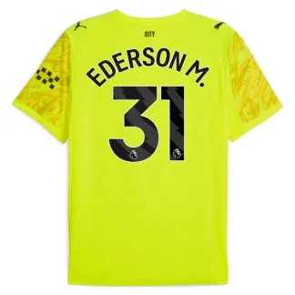 Moški Nogometni dresi Manchester City Vratar Tretji 2025-26 Ederson M. 31