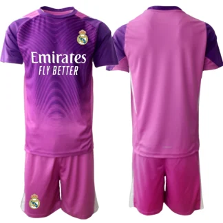 Nogometni dresi kompleti Real Madrid Vratar Gostujoči 2025-26 roza Otroški 