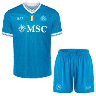 Otroški Nogometni dres kompleti SSC Napoli Domači 2025-26 z lastnim imenom
