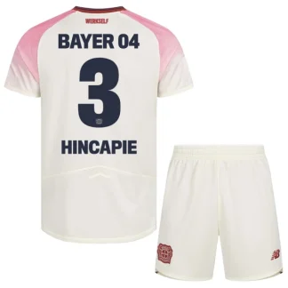 Otroški dresi kompleti Bayer 04 Leverkusen Gostujoči 2025-26 Piero Hincapie 3