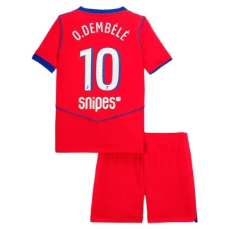 Otroški dresi Paris Saint-Germain PSG Tretji 2025-26 tisk Ousmane Dembélé 10