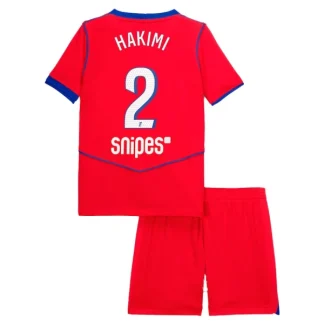 Otrošk dresi kompleti Paris Saint-Germain PSG Tretji 2025-26 Achraf Hakimi 2