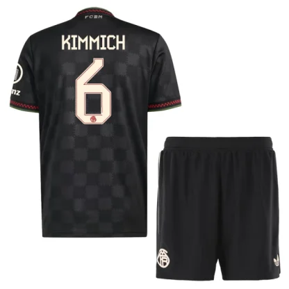 Otroški Nogometni dresi kompleti FC Bayern Munich Tretji 2025-26 Joshua Kimmich 6