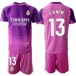 Nogometni dresi za otroke kompleti Real Madrid Vratar Gostujoči 2025-26 Andriy Lunin 13