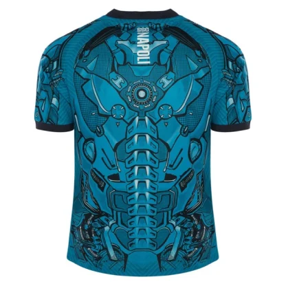Poceni Nogometni dresi SSC Napoli Pre-Match 2025-26 Moški Kratek Rokav