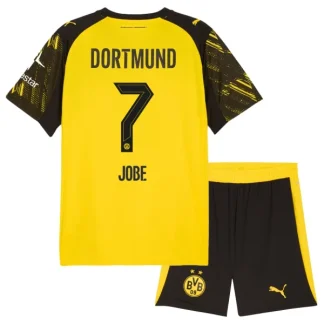 Poceni Nogometni dresi za otroke BVB Borussia Dortmund Domači 2025-26 Jobe 7