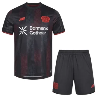 Otroški Nogometni dresi kompleti Bayer 04 Leverkusen Domači 2025-26 z imenom